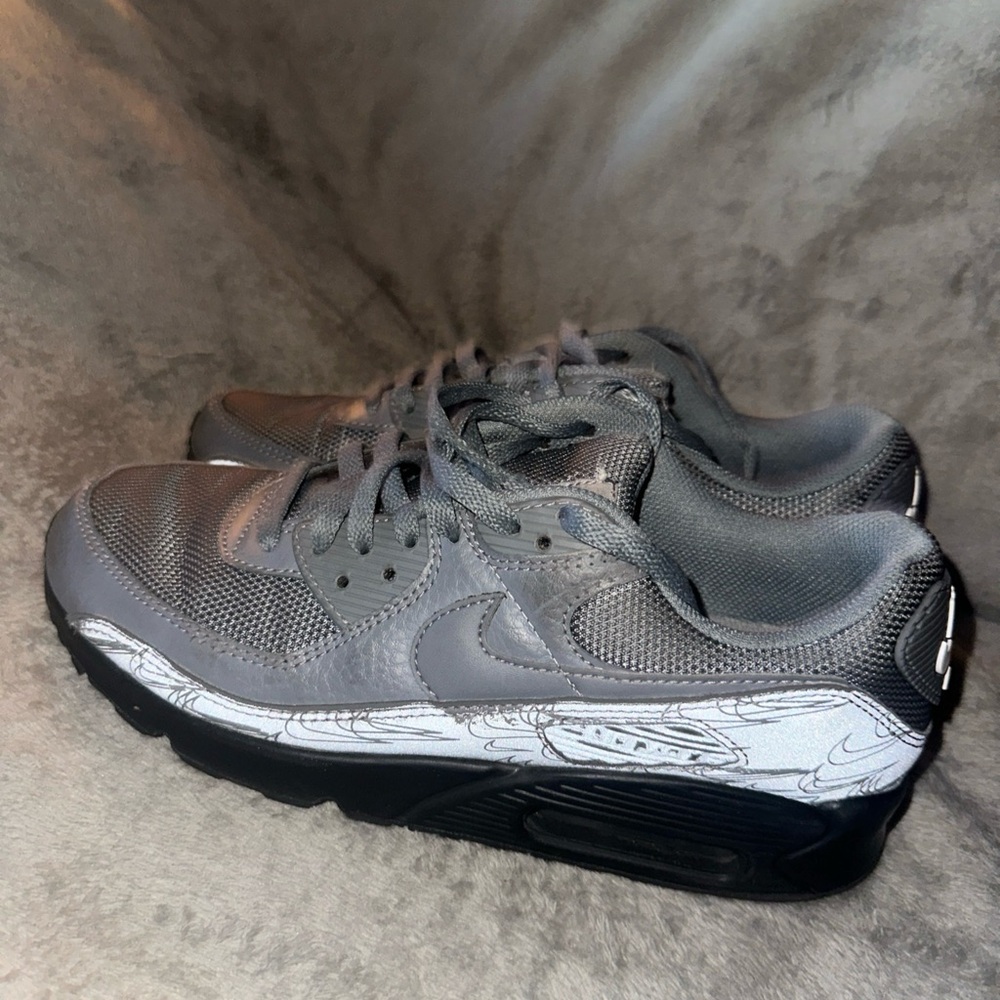 Nike Gray and Black Sneakers